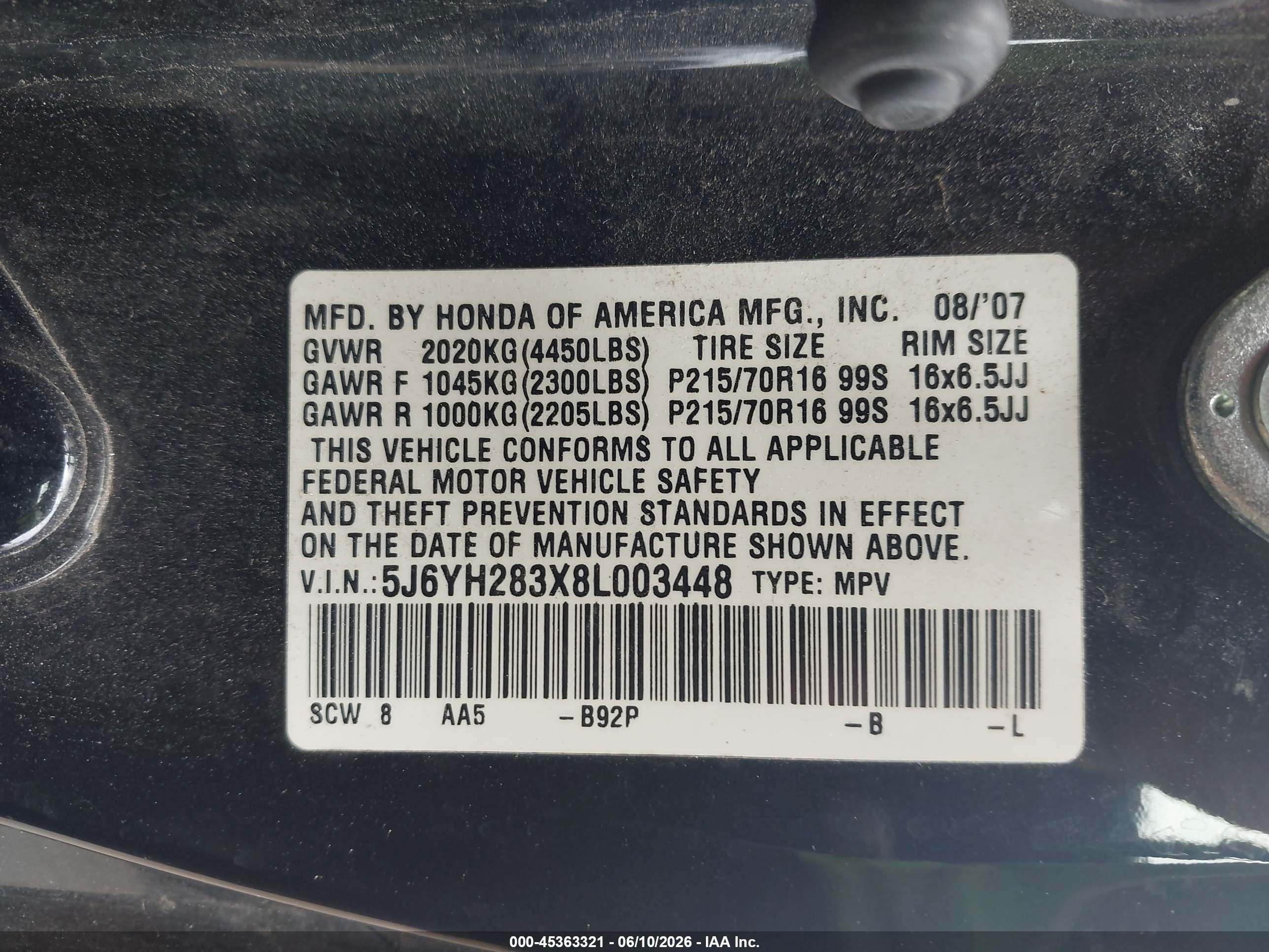 HONDA ELEMENT image 9