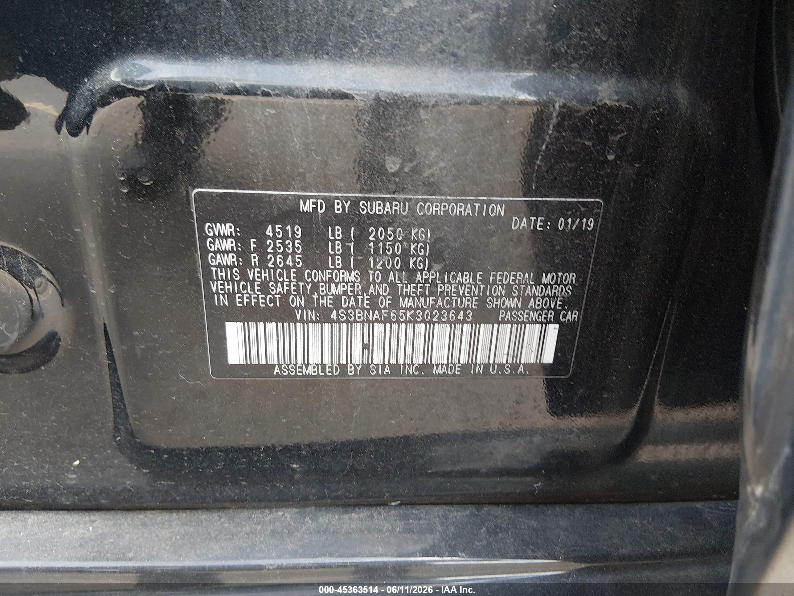 SUBARU LEGACY image 9