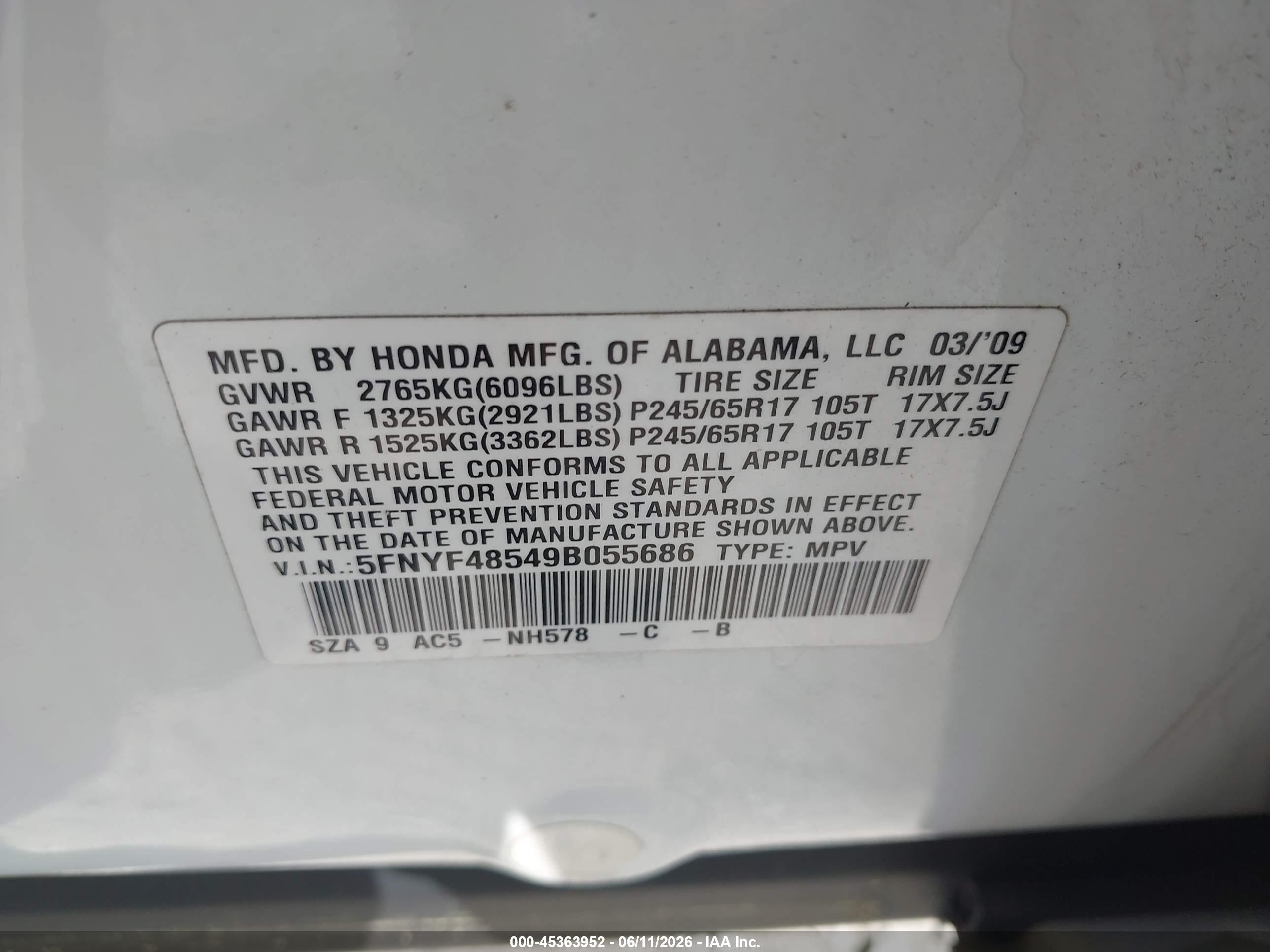 HONDA PILOT image 9