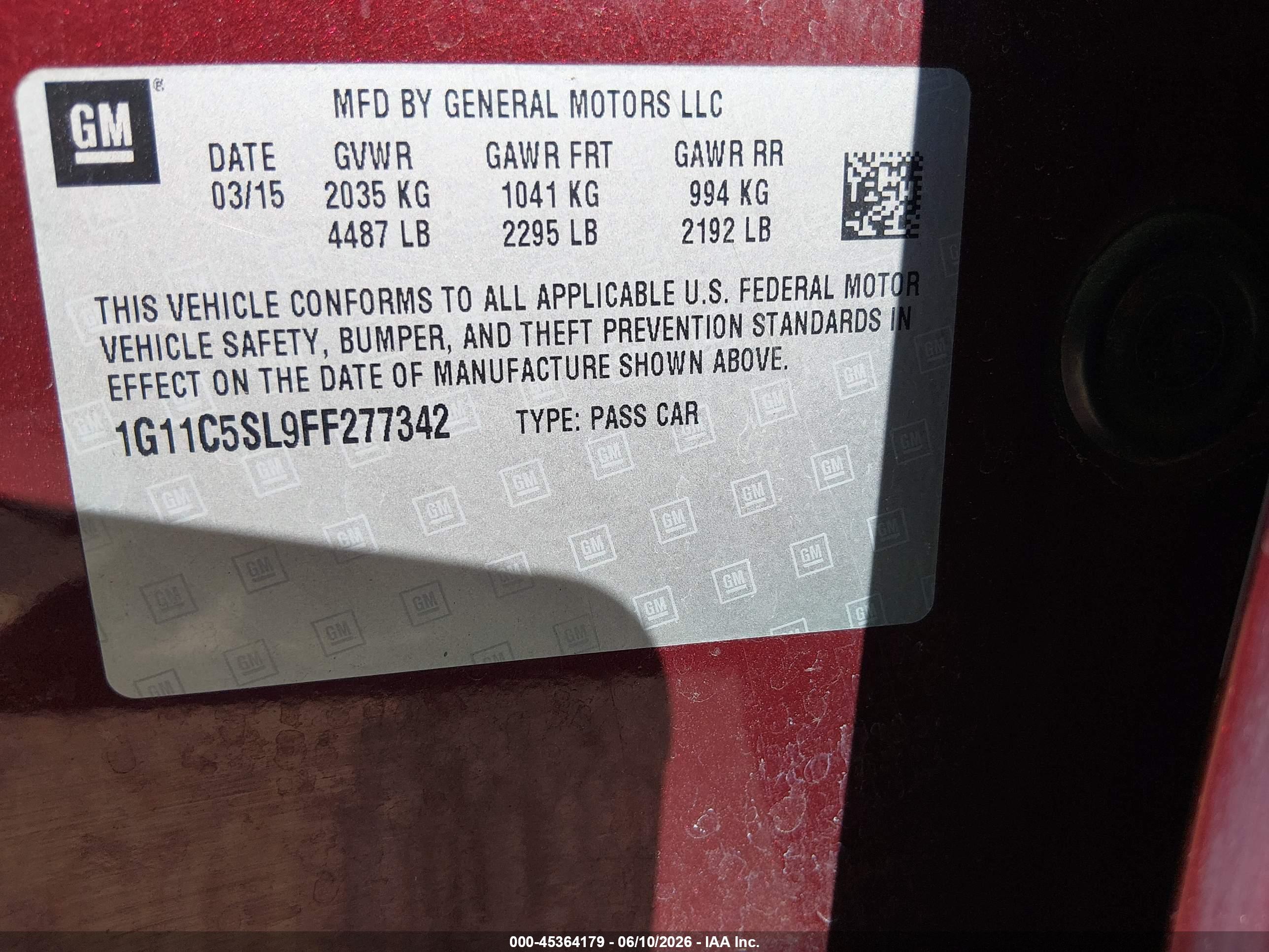 CHEVROLET MALIBU image 9