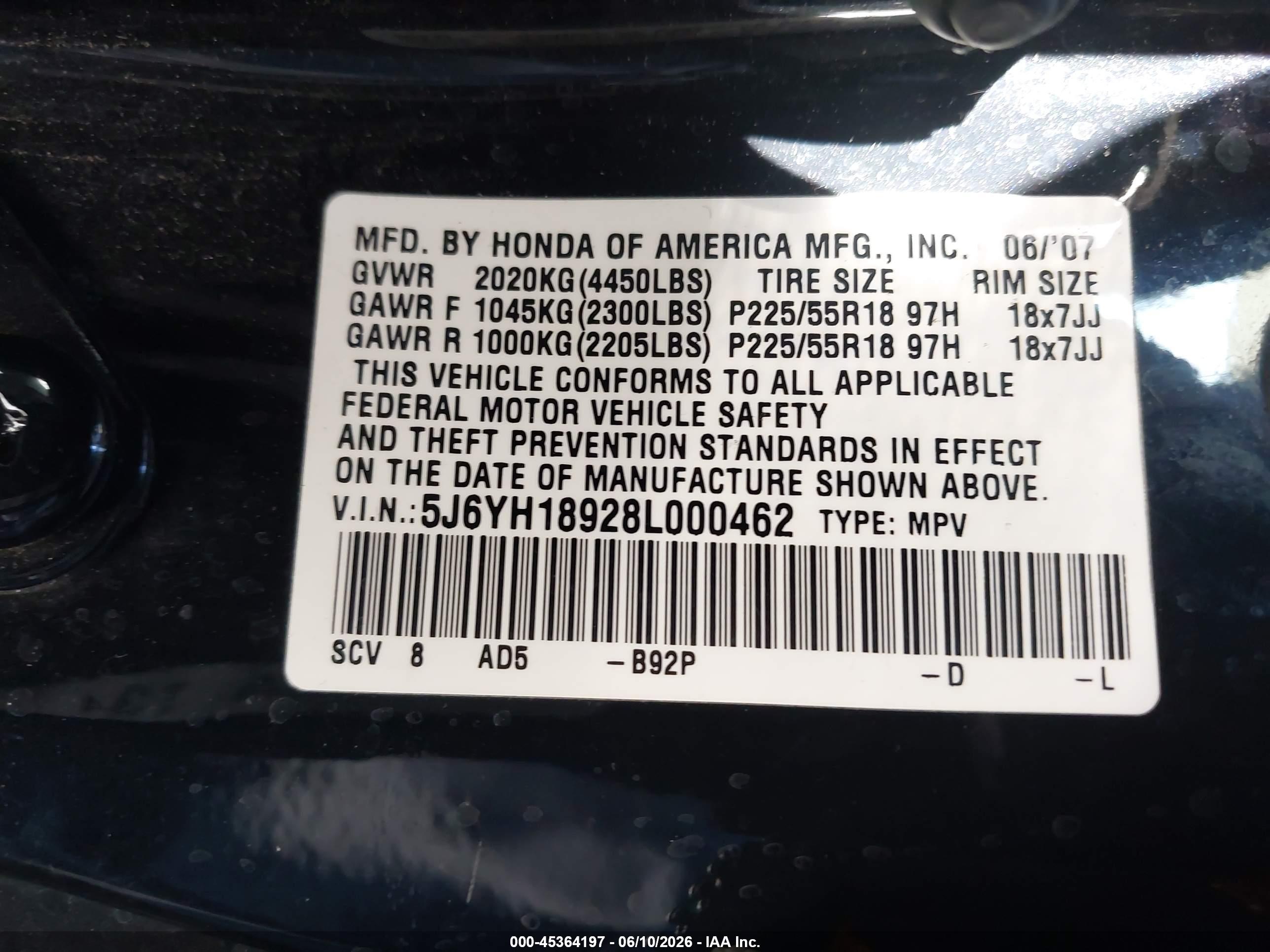 HONDA ELEMENT image 9