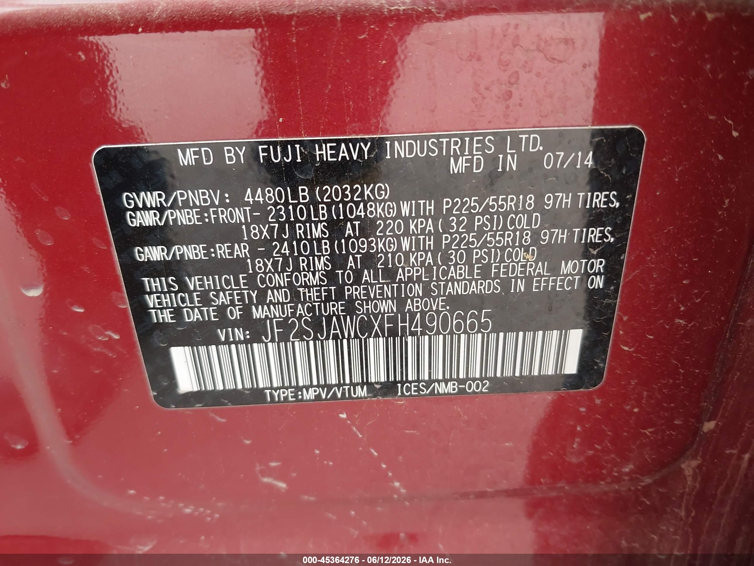 SUBARU FORESTER image 9