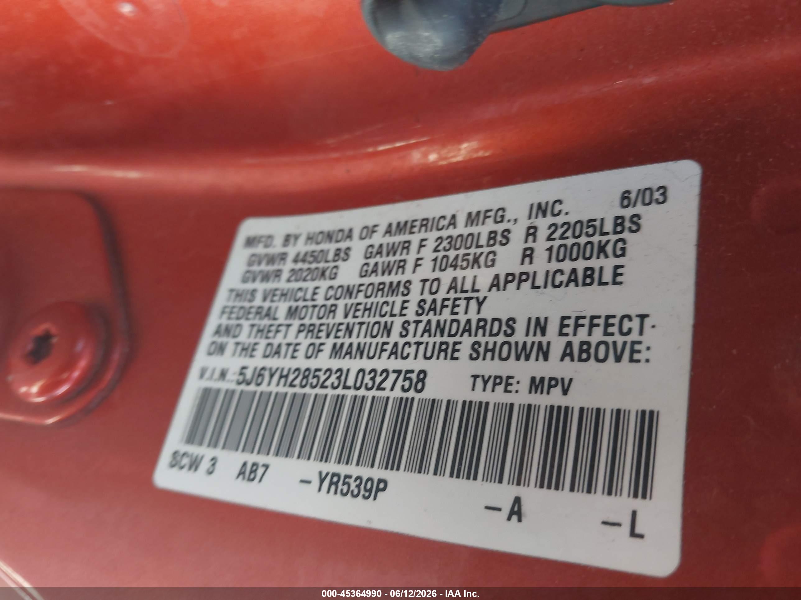 HONDA ELEMENT image 9