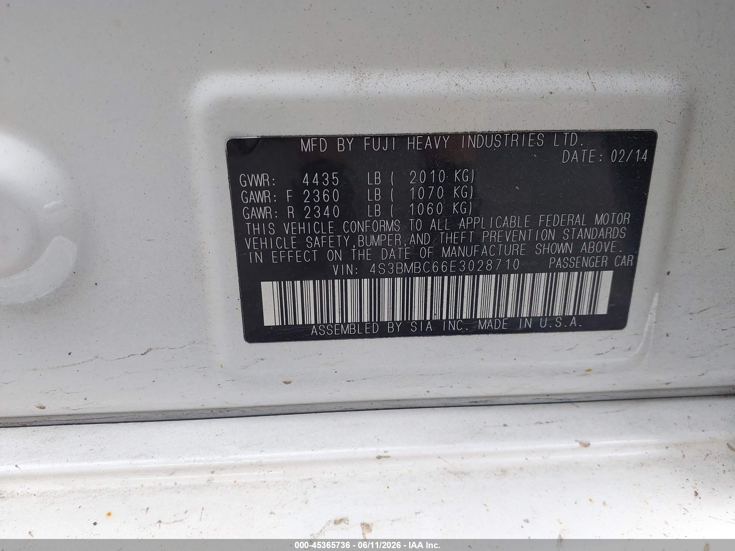 SUBARU LEGACY image 9