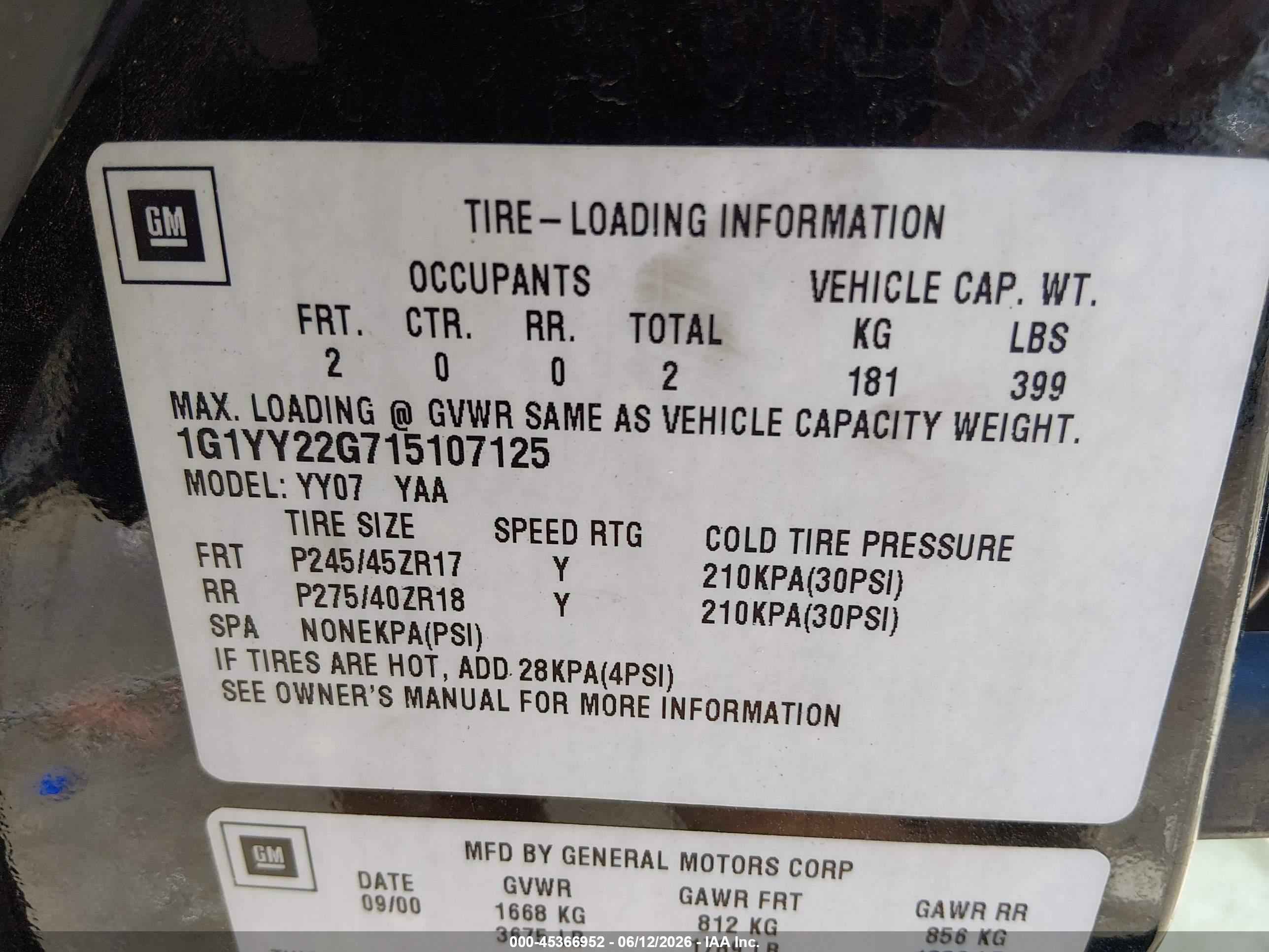 CHEVROLET CORVETTE image 9