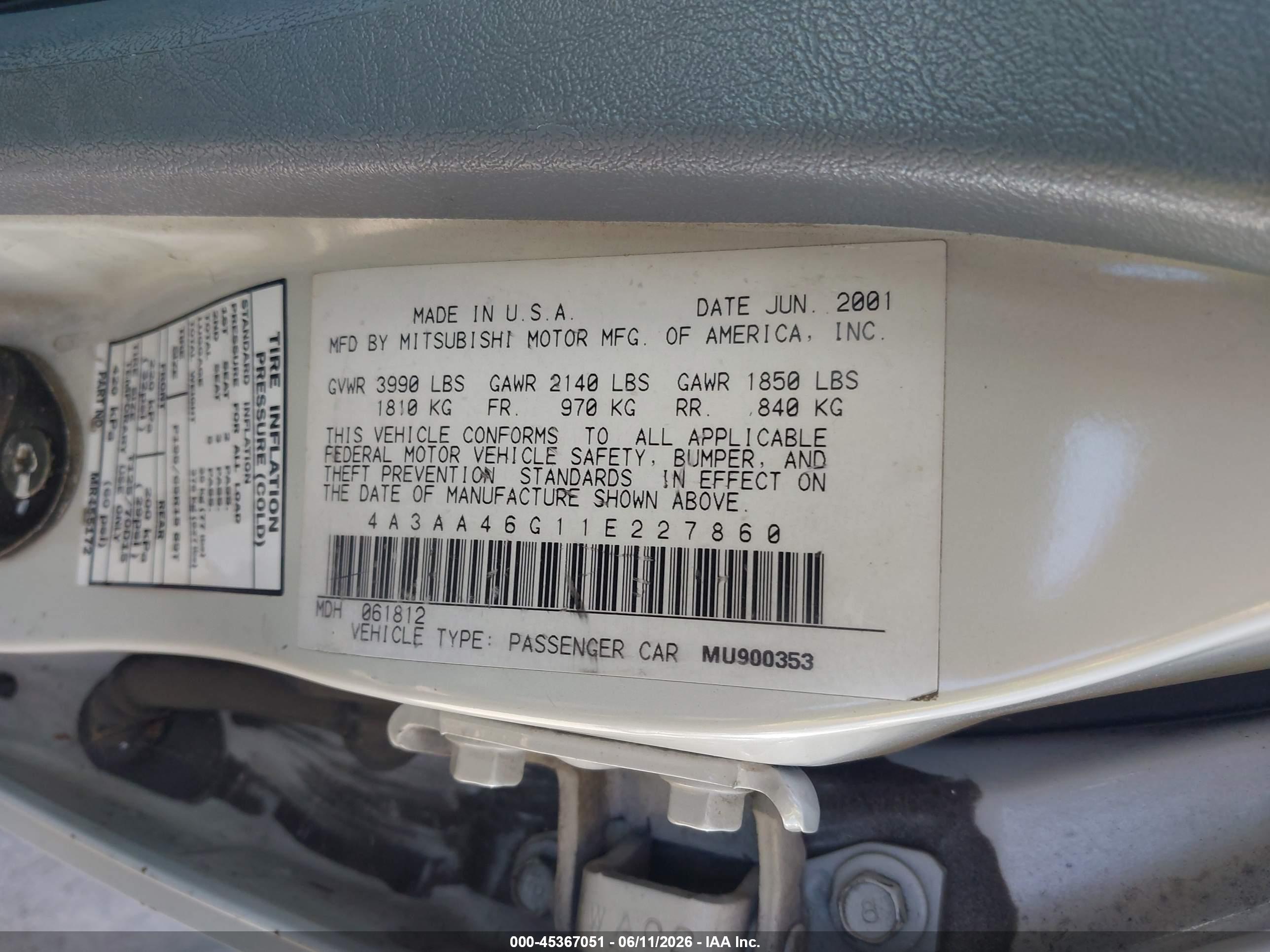 MITSUBISHI GALANT image 9