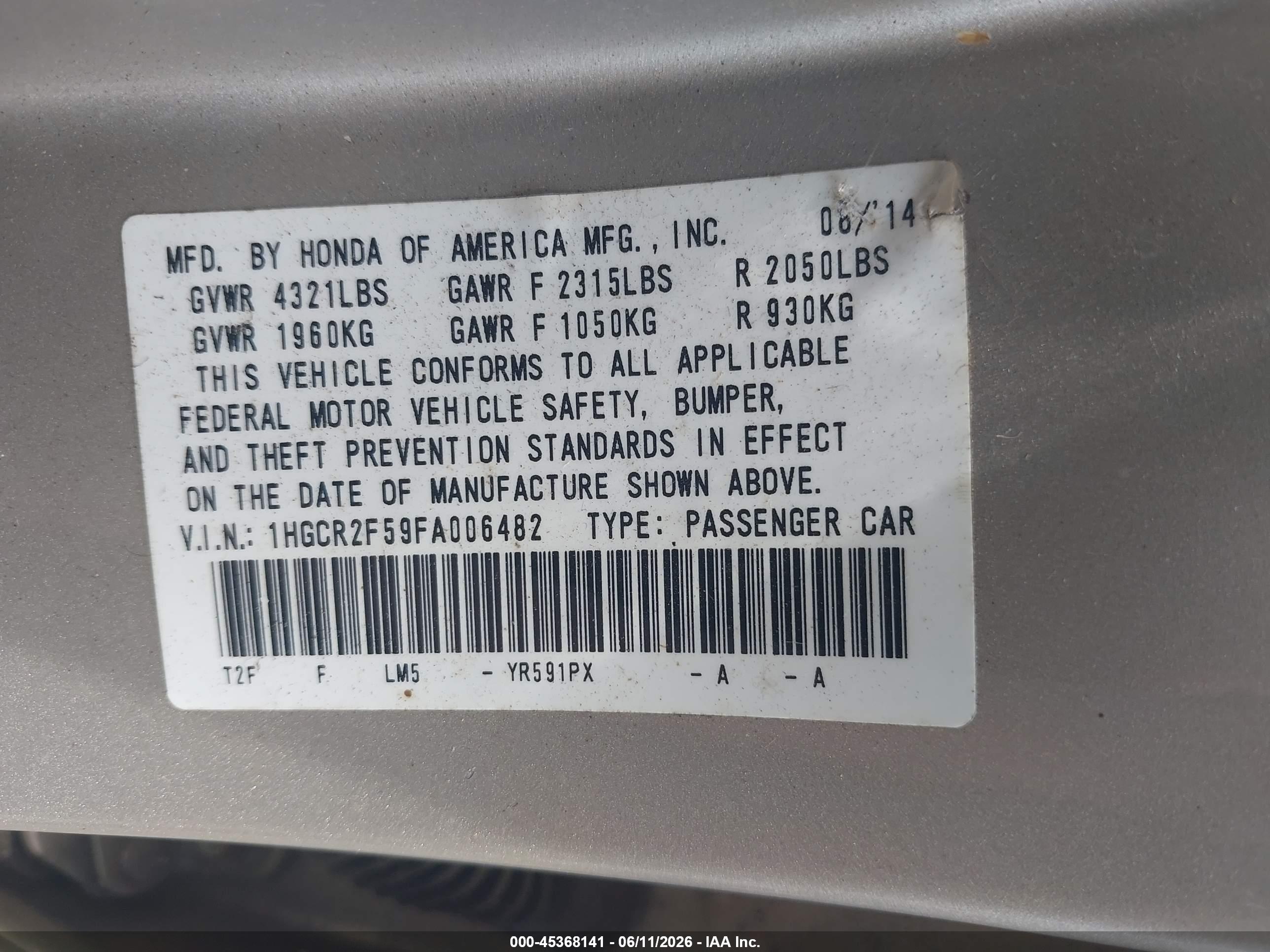 HONDA ACCORD image 9