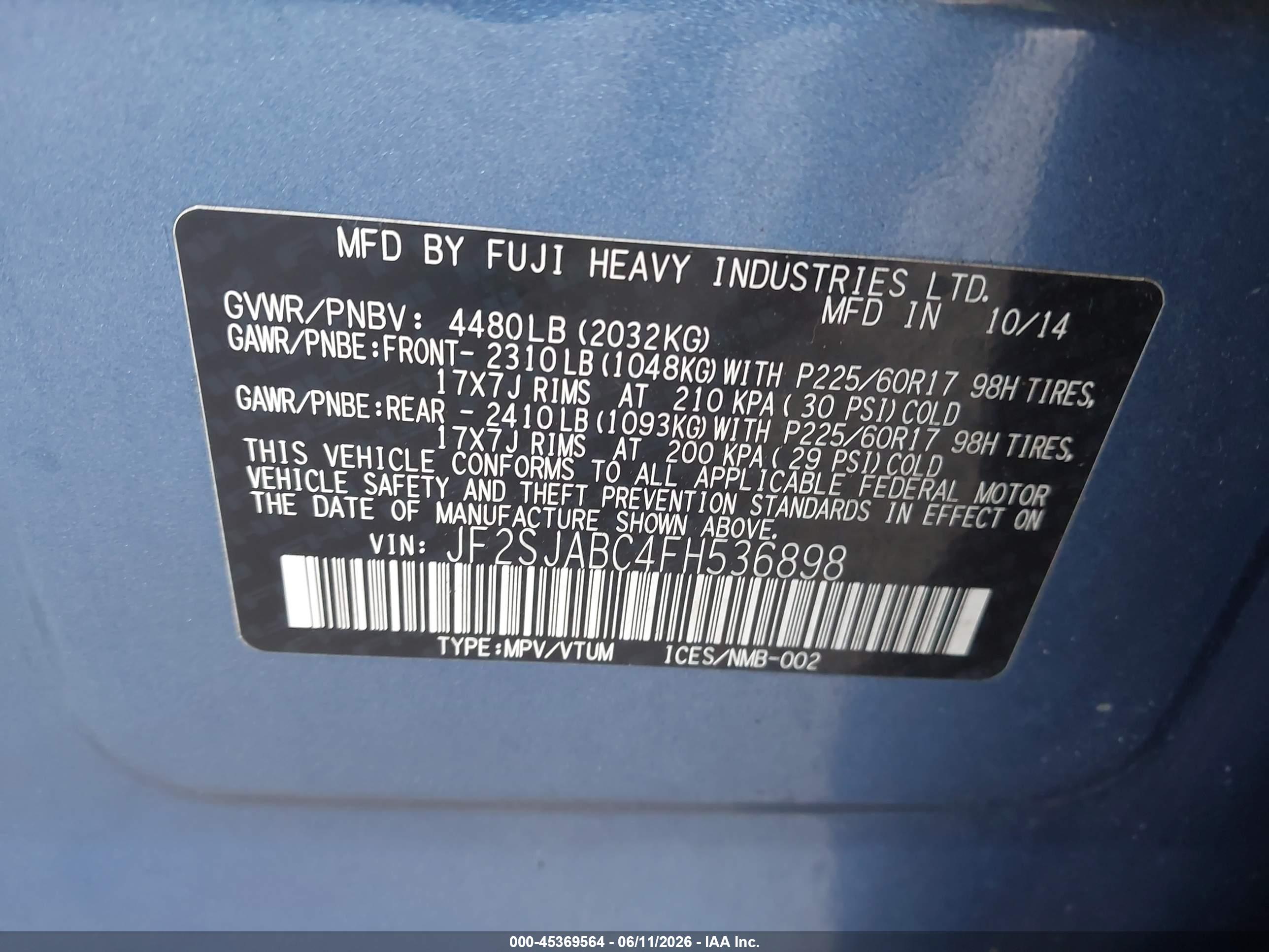 SUBARU FORESTER image 9