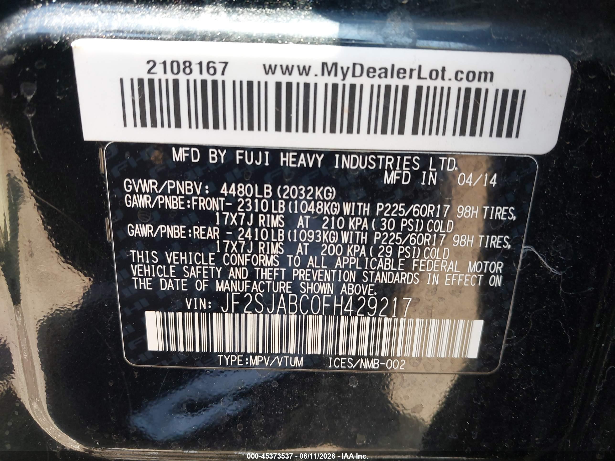 SUBARU FORESTER image 9