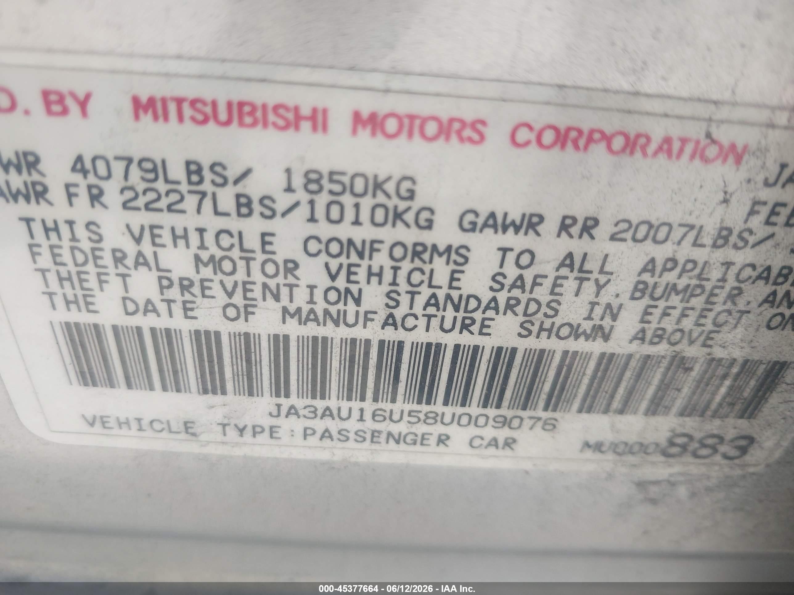 MITSUBISHI LANCER image 9