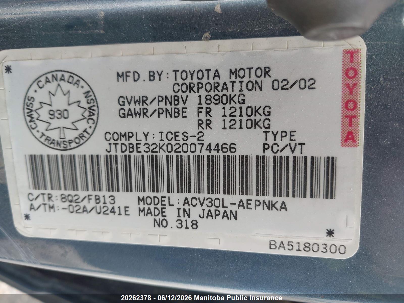 TOYOTA CAMRY image 9