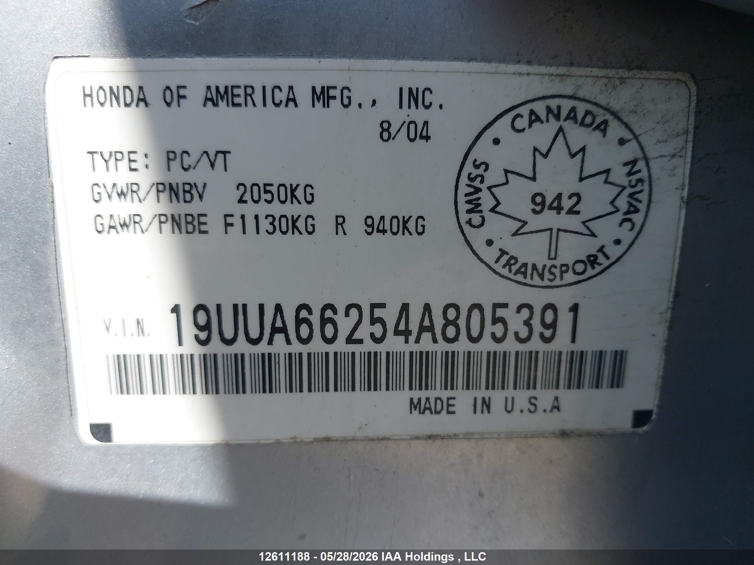 ACURA TL image 9