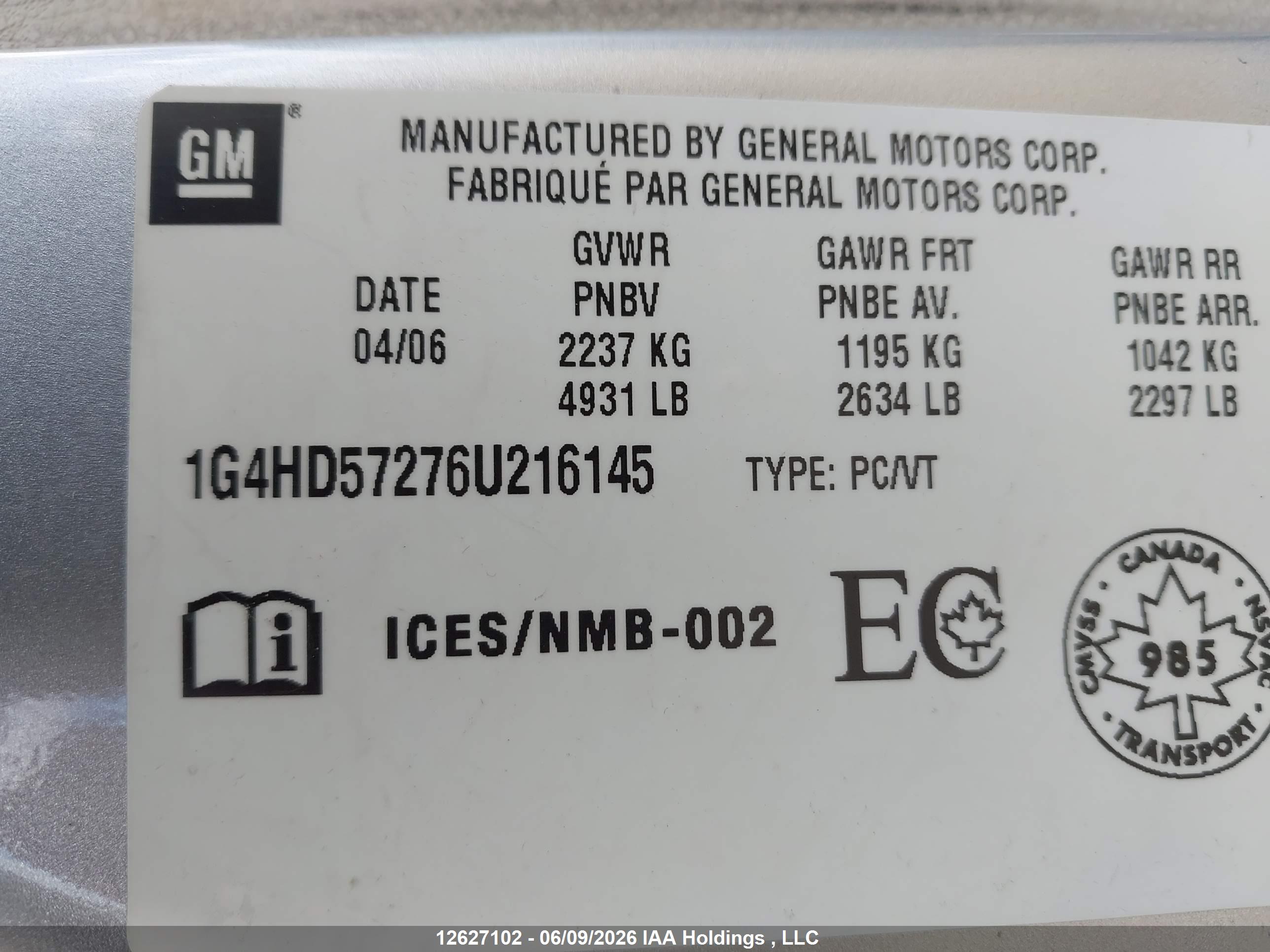 BUICK LUCERNE image 9